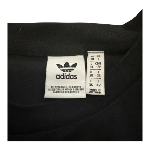 Adidas Originals Black Trefoil Logo T-Shirt Size S | 3-Stripes Tee Classic Fit - Picture 2 of 8